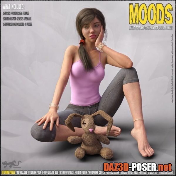 Dawnload Moods - Poses for Genesis 8 for free