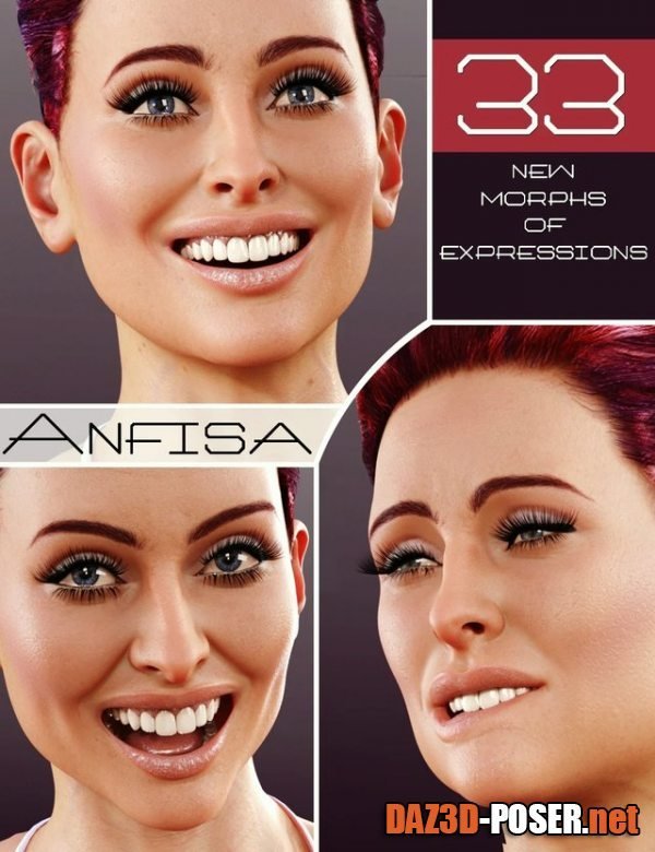 Dawnload Anfisa Expressions for Genesis 8 Female for free