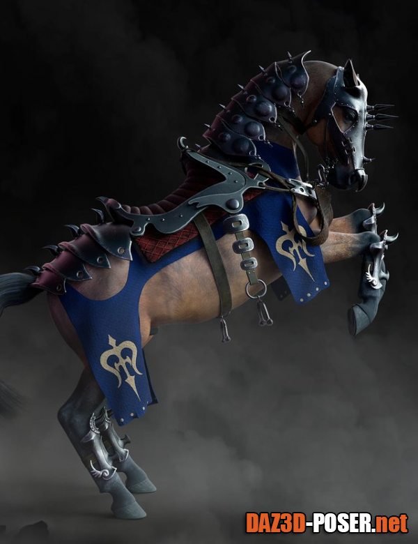 Dawnload Guardian Horse Armor for DAZ Horse 2 for free
