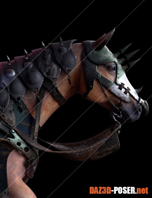 Dawnload Guardian Horse Armor for DAZ Horse 2 Textures for free