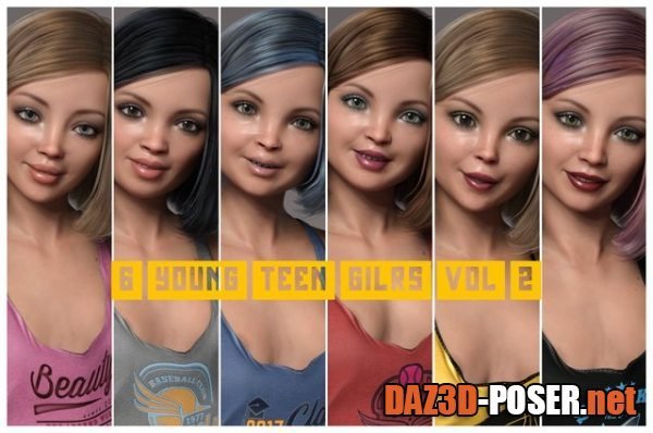 Dawnload 6 Young Teen Girl Character Morphs For G8F Vol 2 for free