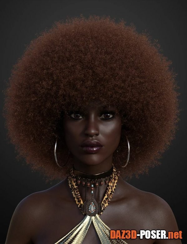 Dawnload Afro Hair for Genesis 3 and 8 for free
