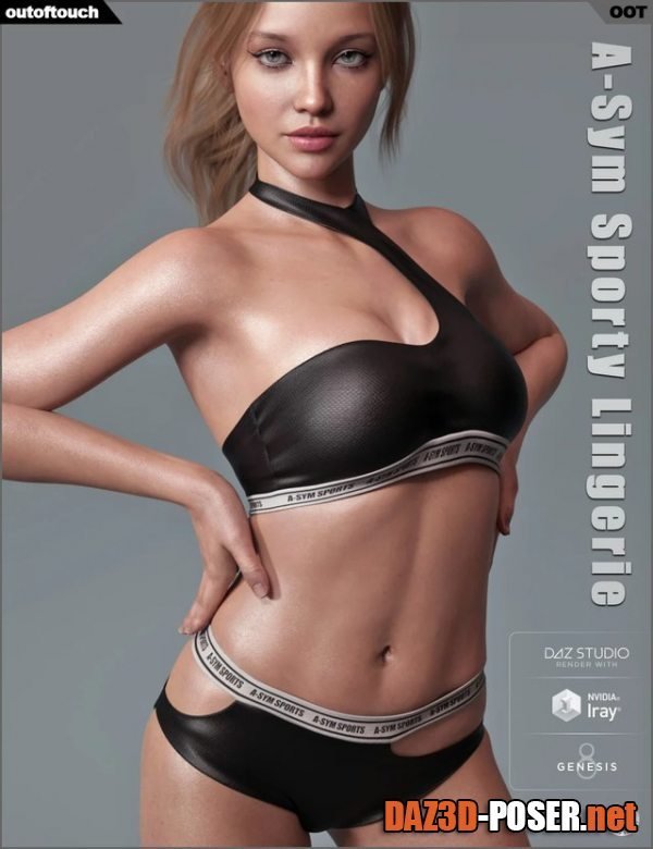 Dawnload A-Sym Sporty Lingerie for Genesis 8 Female(s) for free