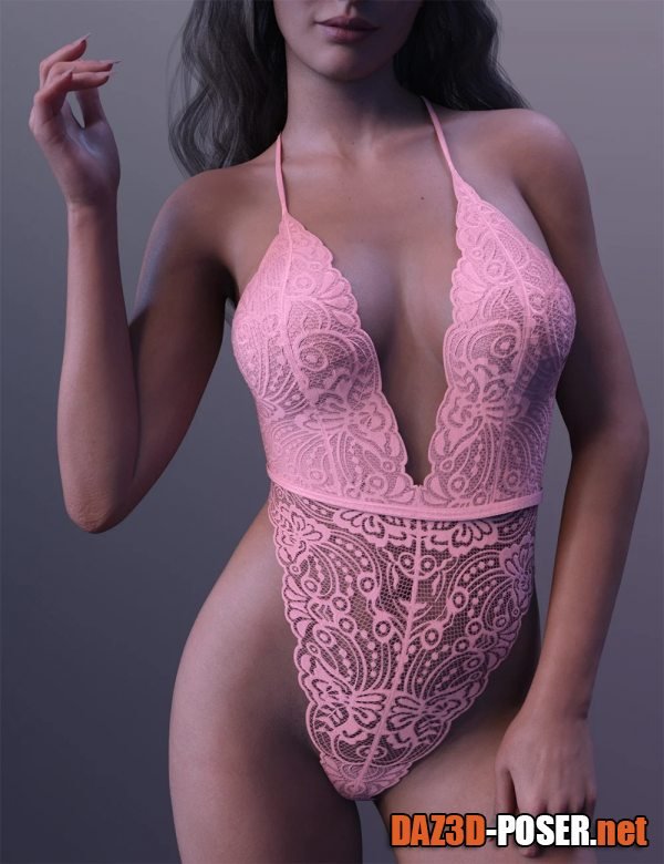 Dawnload X-Fashion Sexy Deep V Bodysuit for Genesis 8.1 Females for free