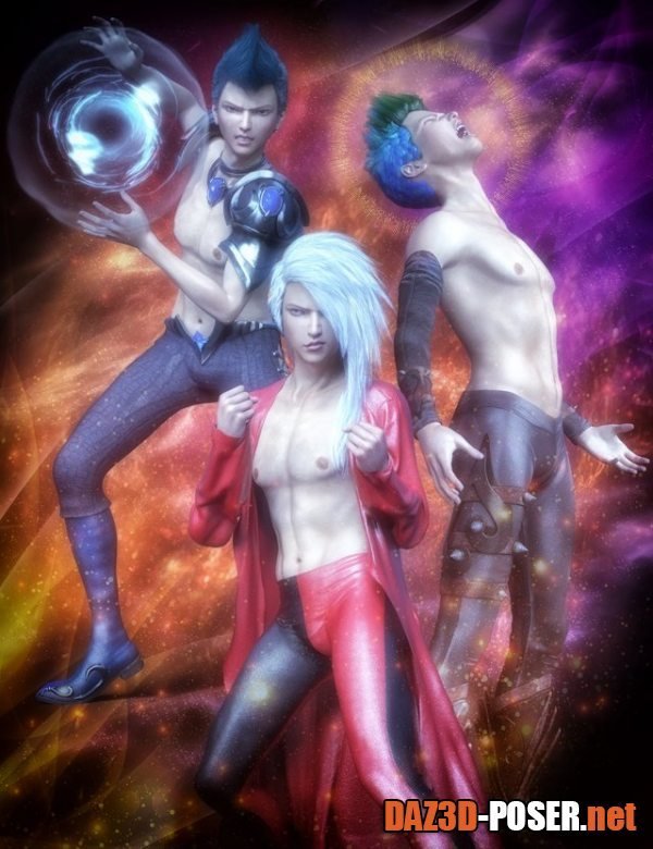Dawnload Anime Action Poses for Yuzuru 8 and Genesis 8 Males for free