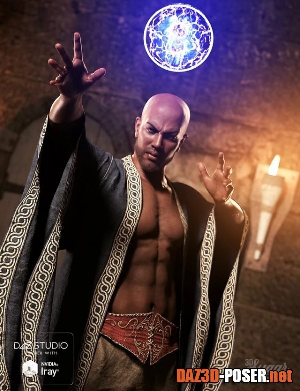 Dawnload Wicked Sorcerer Poses for Genesis 8 Male for free