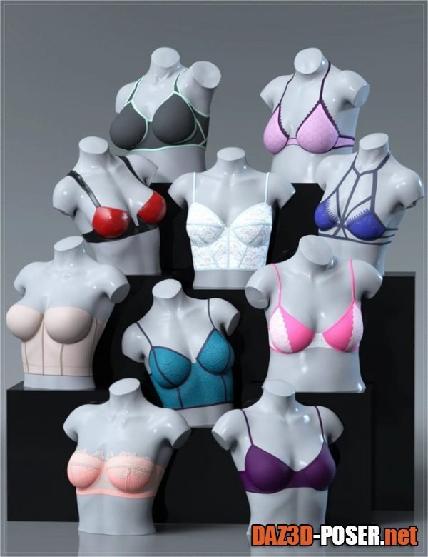Dawnload Easy Bras for Genesis 8 and 8.1 Females for free