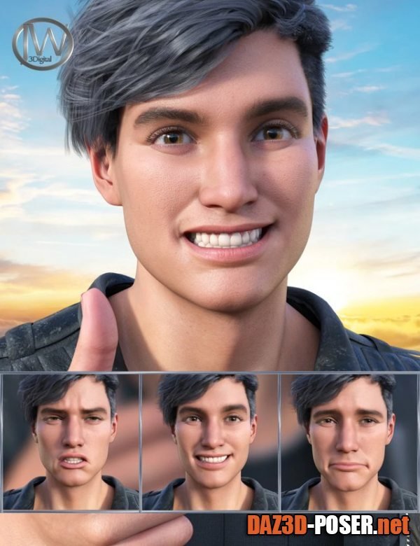 Dawnload New Faces Expressions for Genesis 8.1 Male and Michael 8.1 for free