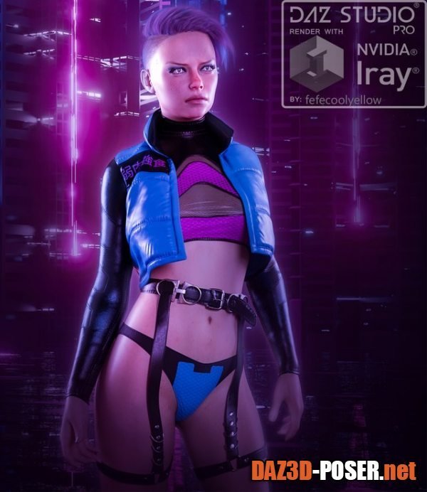Dawnload Midnight Runner dForce outfit for Genesis 8&8.1 Female for free