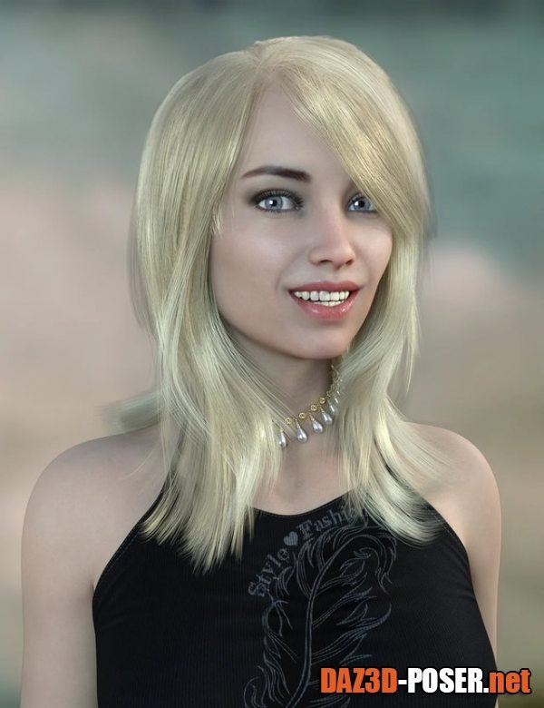 Dawnload Mallory Hair for Genesis 8 and 8.1 Females for free