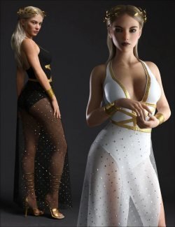 dForce Trojan Princess Outfit Set for Genesis 8 Females
