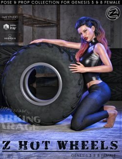 Z Hot Wheels - Props and Poses for Genesis 3 and 8 Female