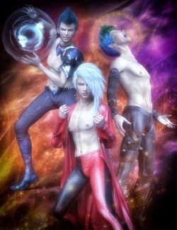 Anime Action Poses for Yuzuru 8 and Genesis 8 Males
