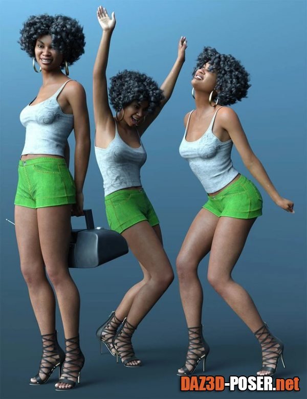 Dawnload CDI Seventies Poses for Genesis 8.1 Female for free
