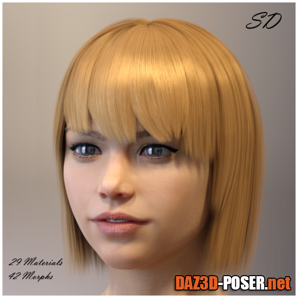Dawnload SD Hair for Genesis 8 Female for free