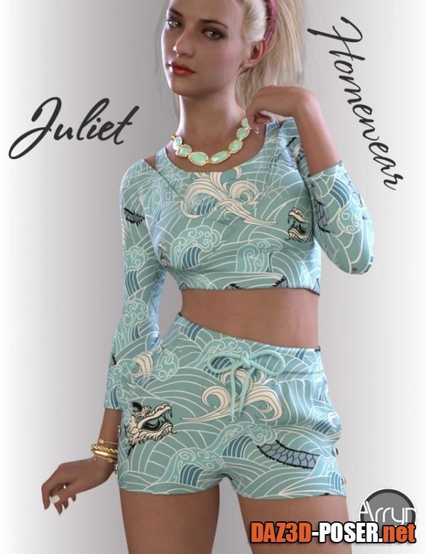 Dawnload dForce Juliet Homewear for Genesis 8.1 Females for free