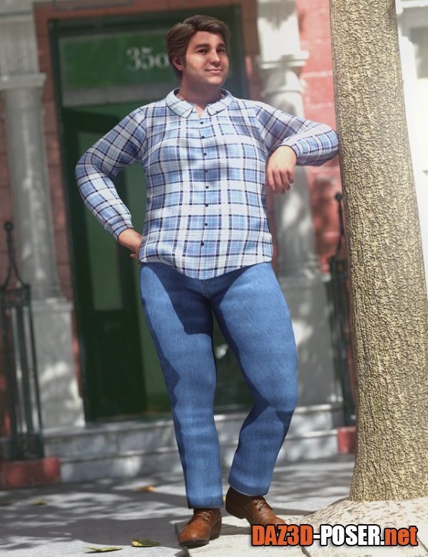 Dawnload dForce Casual Flannel Outfit for Genesis 8.1 Male for free