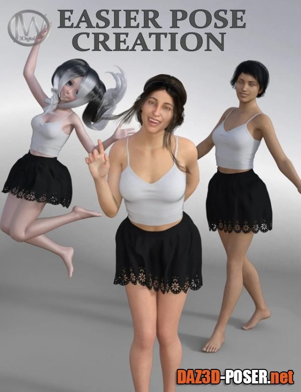 Dawnload Easier Pose Creation for Genesis 3 & 8 Female(s) and Sakura 8 for free
