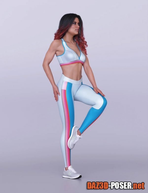 Dawnload S3D Fitness Clothes for Genesis 8 Females for free