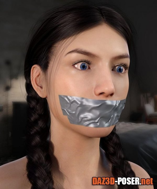 Dawnload Duct Tape Gag For Genesis 8 Female for free