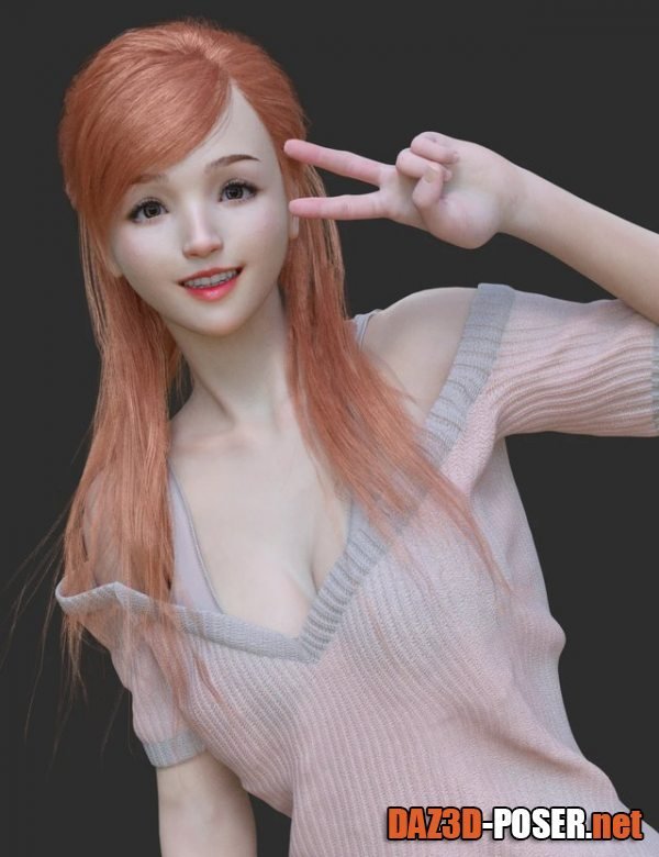 Dawnload HS dForce Lurys Sweater for Genesis 8.1 Female for free