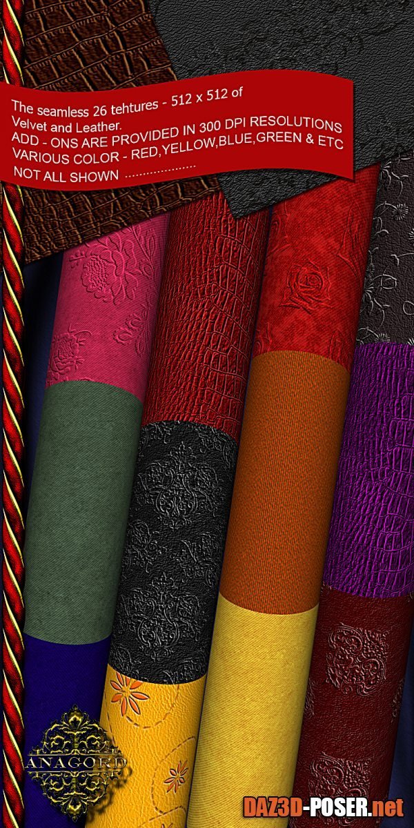 Dawnload Leather & Velvet Textures for free
