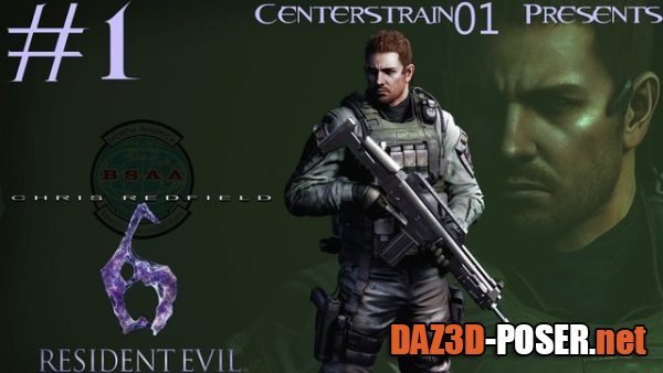 Dawnload Resident Evil 6 Chris Redfield in Daz G8M for free