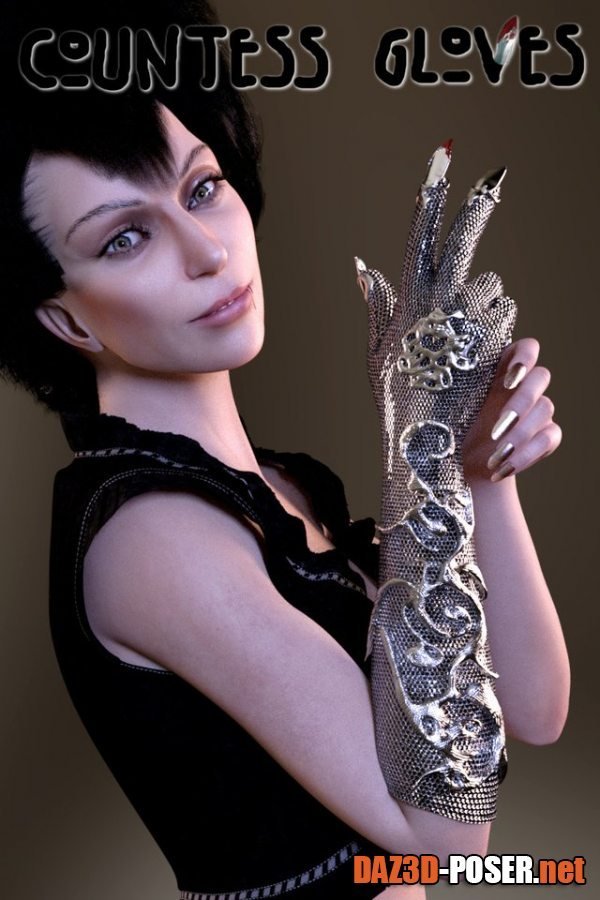 Dawnload Countess Gloves for Genesis 8 Female for free