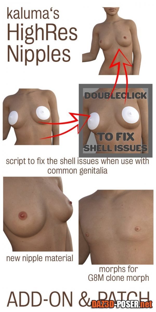High Resolution Nipples Addon And Patch