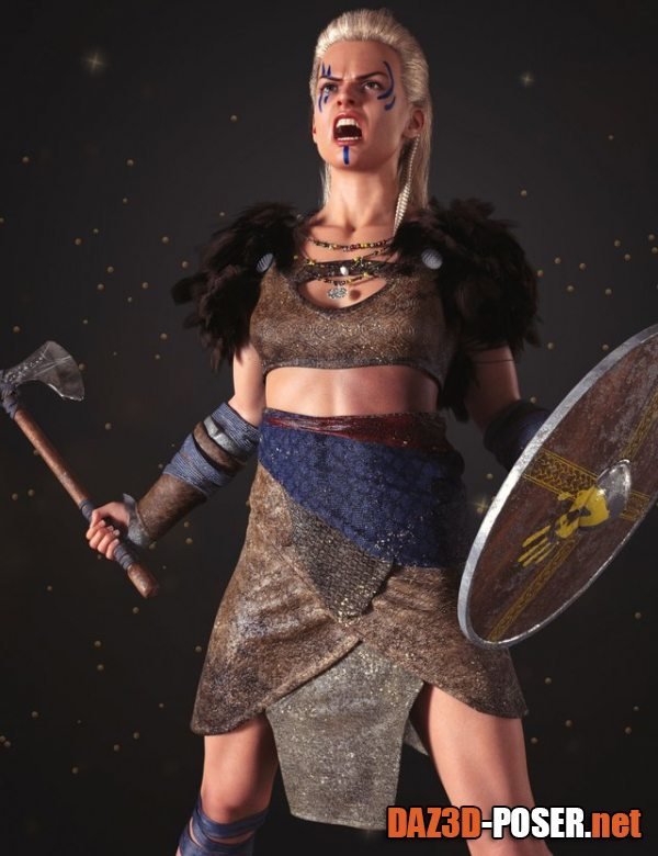 Dawnload dForce Frida Viking Outfit for Genesis 8 Female for free