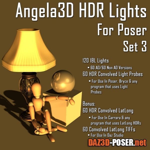 Dawnload Angela3D HDR Set 3 for free