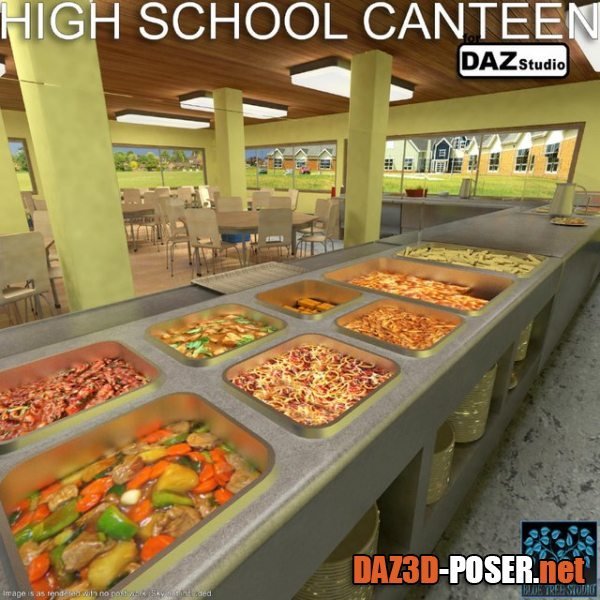 Dawnload High School Canteen for Daz for free