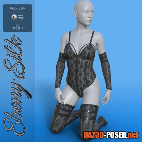 Dawnload Ebony Silk Outfit for G8F for free