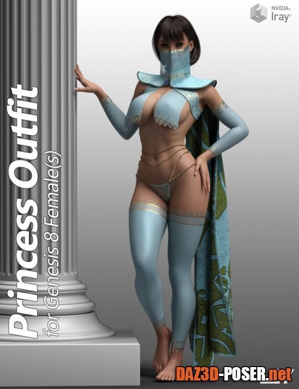 Dawnload Princess Outfit for Genesis 8 Female for free