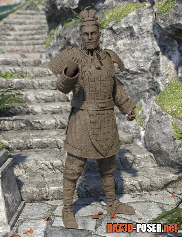 Dawnload The Action General Terracotta Warrior for Genesis 8.1 Male and Michael 8.1 for free