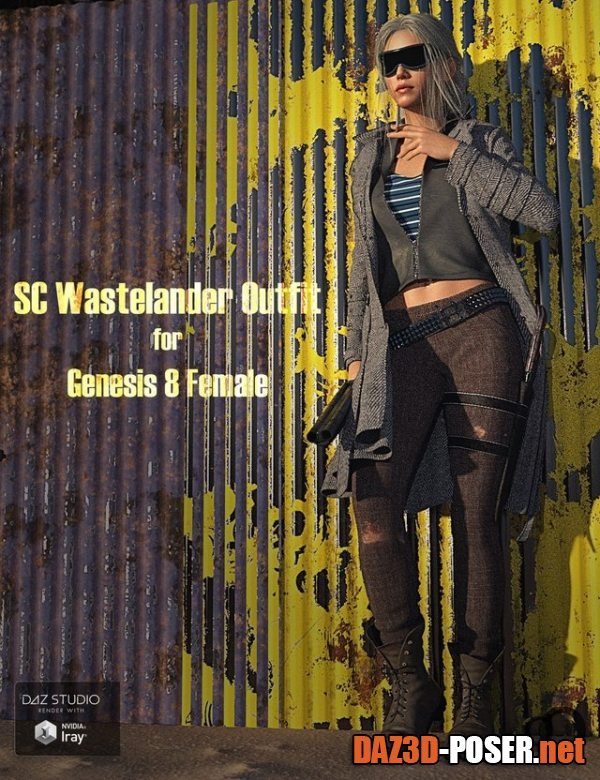 Dawnload SC Wastelander Outfit for Genesis 8 Female for free