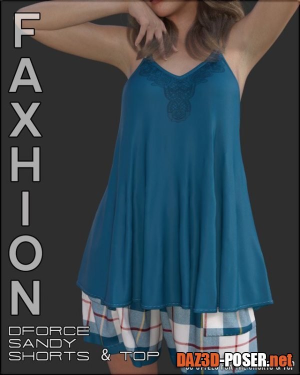 Dawnload Faxhion - dForce Sandy Tank & Shorts for free