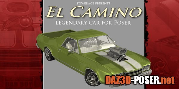 Dawnload El Camino car for Poser for free