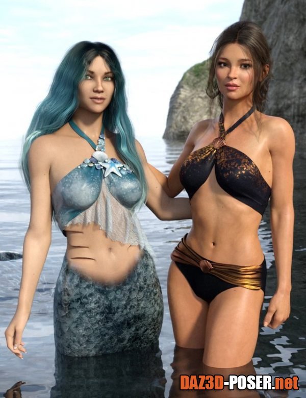 Dawnload Mermaid Bikini for Genesis 8 and 8.1 Females for free