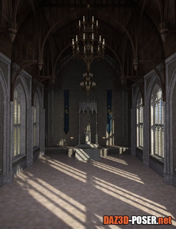Dawnload Gothic Throne Room for free