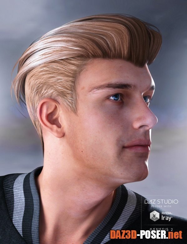 Dawnload Jake Hair for Genesis 2 Male(s) for free