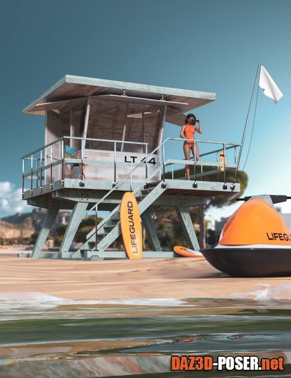 Dawnload M8 Lifeguard Tower for free