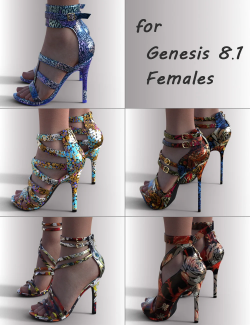 Shoes Remake for Genesis 8.1 Females Pack