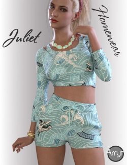 dForce Juliet Homewear for Genesis 8.1 Females