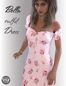 dForce Bella Dress Outfit for Genesis 8.1 Females