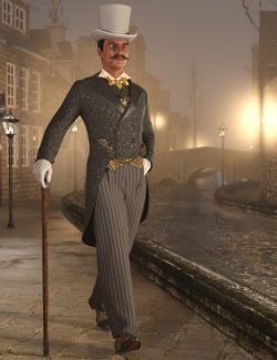 Victorian Gentleman's Evening Dress for Genesis 8 and 8.1 Males