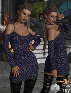 VERSUS - Shoulder Free Dress for Genesis 8 Females