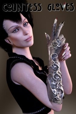 Countess Gloves for Genesis 8 Female