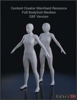 Full Body Suit Meshes for G8F - Content Creator MR
