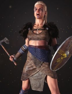 dForce Frida Viking Outfit for Genesis 8 Female